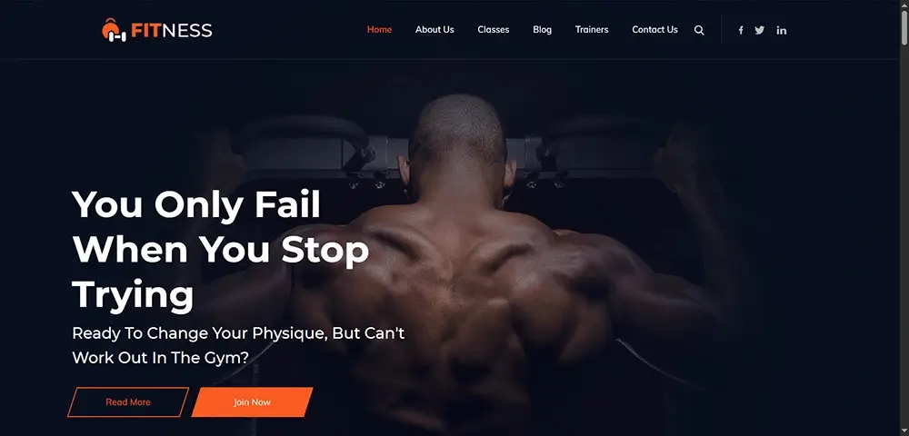 best fitness website design services